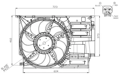 NRF 47954 Fan Komple 850 W Bmw B47 B38 F45 F46 F48 F39 Mını F54 F57 F56 F60 17427617611