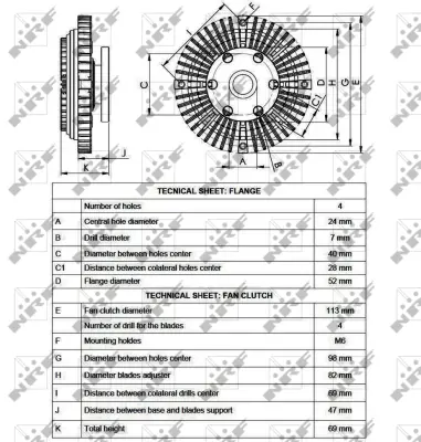NRF 49558 Radyator Fanı Suzukı Jımny 1.3 98- 1712081A00