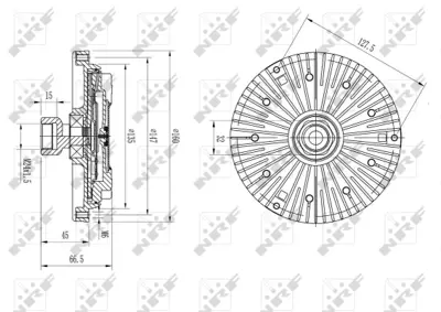 NRF 49582 Fan Termıgı Bmw E39 E46 E53 E65 M47 M57 N M67 2249216