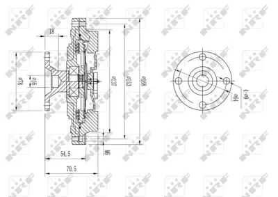 NRF 49604 Radyator Fanı Kıa K-Serıes 2.7d 00> 252374X101