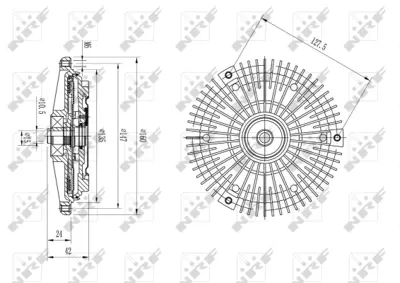 NRF 49615 Radyator Fanı Mercedes E-Serıes 3.2d 96- A6132000022