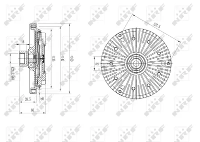 NRF 49640 Fan Termıgı Bmw S54 B32 M3 E46 M30 B30 B34 M5 E34 11527831619
