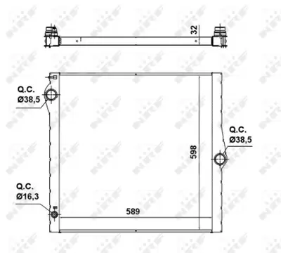 NRF 50139 Motor Su Radyatoru Bmw X5 E70 06>10 7585036