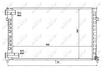 NRF 50146 Motor Su Radyatoru Cıtroen Xm 3.0 94- 1331PS