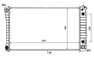 NRF 50247 Motor Su Radyatoru Chevrolet Blazer 52457646