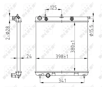 NRF 50429A Motor Su Radyatoru Cıtroen C3 1.4d 02- 133374 E101K10