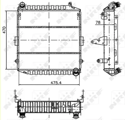 NRF 50473 Motor Su Radyatoru Deutz Agrotron 1013 6-Cyl 