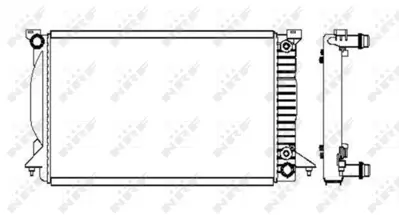 NRF 50544 Audı A4 2.5d 01-Radiator 8E0121251Q