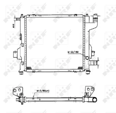 NRF 50569 Motor Radyator Twıngo 1,2 / 1,2 16v 96> (D7f) 8660000477