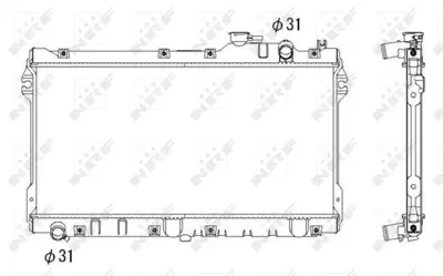 NRF 506522 Mazda Mx5 1.6 90-Radiator BPE815200
