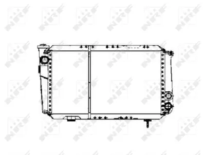 NRF 507343 Renault 5 1.1 72-Radiator 7700704655