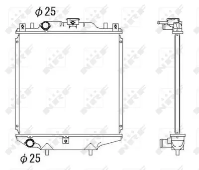 NRF 507643 Daewoo Tico 0.8 89-Radiator 1770078B10 17700M83F10