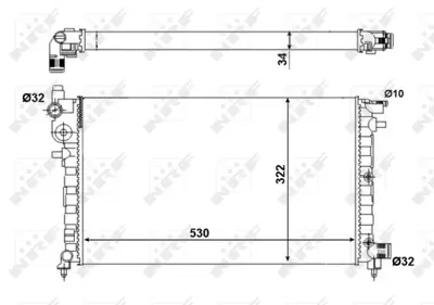 NRF 509502A Motor Su Radyatoru Cıtroen Saxo 1.5d 96- 1331T3