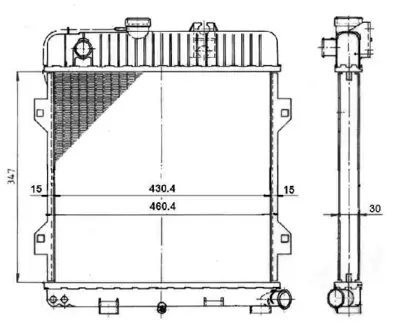 NRF 509734 Motor Su Radyatoru Bmw 3 1.8 83-              17111709336