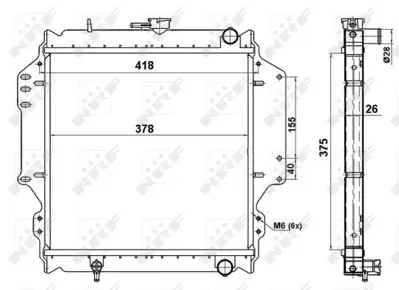 NRF 513161 Suzukı Samurai 1.0 82-Radiator 1770084C00