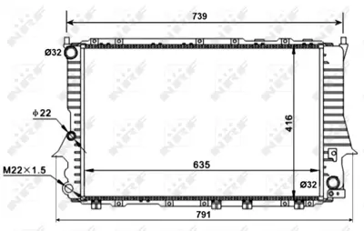 NRF 51318 Audı 100 2.8 12-1990>radiator 4A0121251J