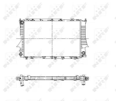 NRF 51320 Audı 100 90-Radiator 4A0121251L