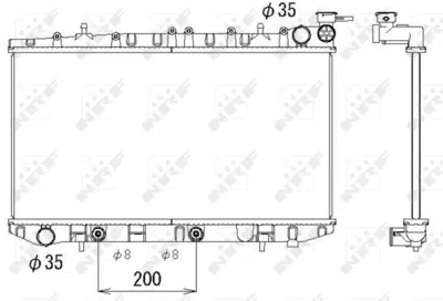 NRF 513497 Nıssan Primera 2.0 90-Radiator 2146071J01