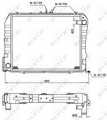 NRF 513962 Toyota Hiace 2.0 90-Radiator 1640075072