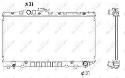 NRF 516712 Toyota Carina 2.0 88-Radiator 1640074260