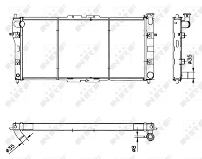 NRF 52020 Mazda 626 2.0 97-Radiator FSJ315200A