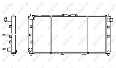 NRF 52121 Mazda Mx3 1.8 91-Radiator K80115200D