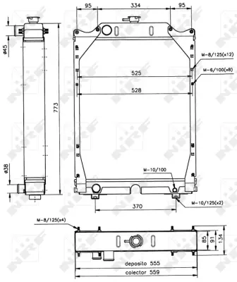 NRF 52122 Motor Su Radyatoru Fıat Agrı F120                                    5167367