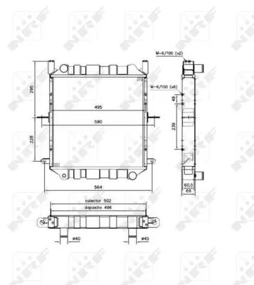 NRF 52247 Motor Su Radyatoru Nıssan Cabstar E 97- 21400D6200