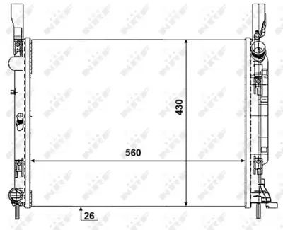 NRF 53001 Motor Radyatoru Kangoo Iıı 1.5 Dcı  1.6 08> 8200418329