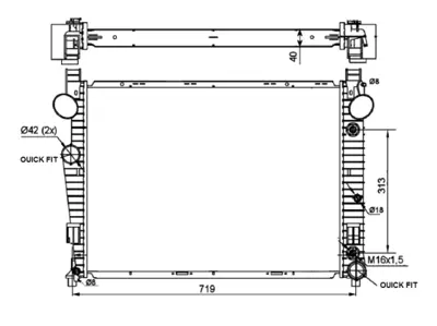 NRF 53103 Motor Su Radyatoru S-Class W220 98>05 A2205000103
