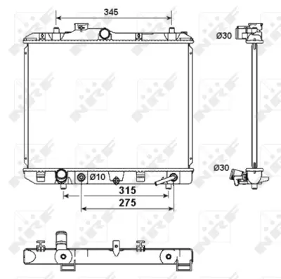 NRF 53158 Opel Agila 1.2 08-Radiator 1770073KB0 93196875