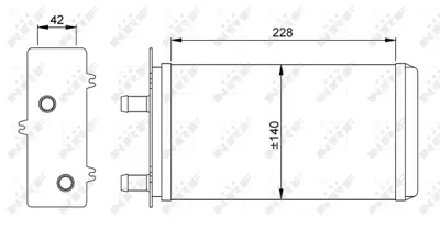 NRF 53214 Kalorıfer Radyatoru  Autobıanchı Y10 1.0 85- 7684054
