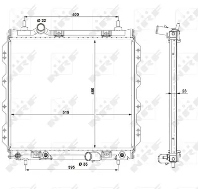 NRF 53337 Motor Su Radyatoru Chrysler Pt Cruıser 2.0 00-                           