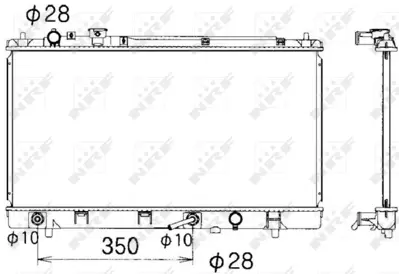 NRF 53340 Mazda Premacy 1.8 99-Radiator FP8615200C