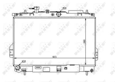 NRF 53362 Hyundaı Matrix 1.6 01-Radiator 2531017002