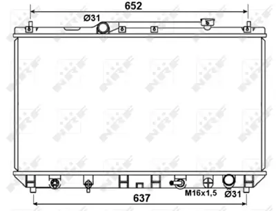 NRF 53374 Motor Su Radyatoru Toyota Camry 2.2 97- 164007A311