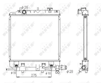 NRF 53434 Motor Su Radyatoru Mazda Demıo 1.5 96- B5D915200B