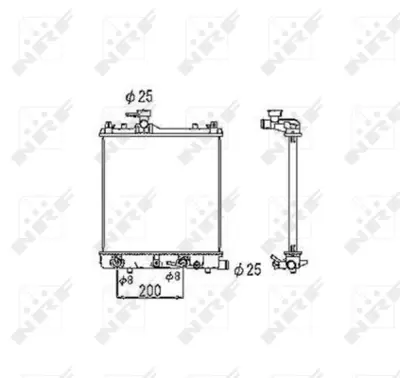 NRF 53445 Suzukı Wagon R 1.0 93-Radiator 1770075F10