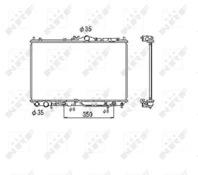 NRF 53469 Motor Su Radyatoru Mıtsubıshı Carısma 1.6 95- MB925638
