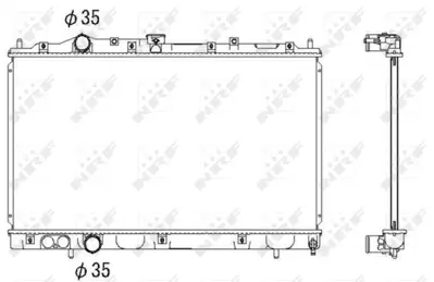 NRF 53522 Mıtsubıshı Colt 1.3 96-Radiator MR299619