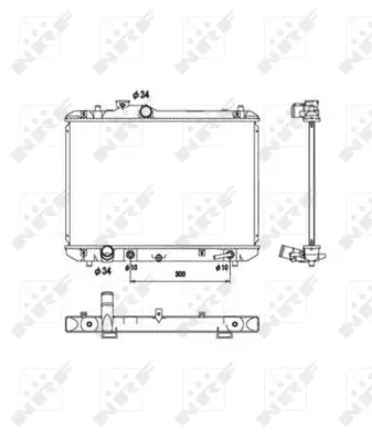 NRF 53578 Suzukı Swift 1.3 05-Radiator 1770063J10