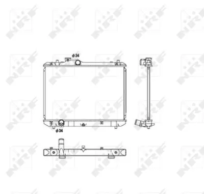 NRF 53582 Suzukı Swift 1.3 05-Radiator 1770063J00