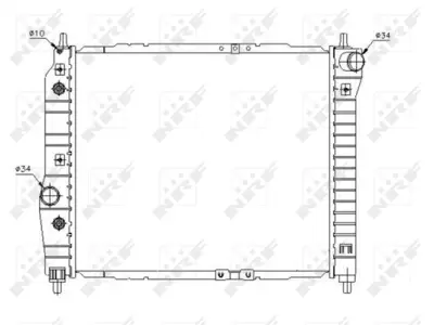 NRF 53638 Daewoo Kalos 1.4 03-Radiator P96536524