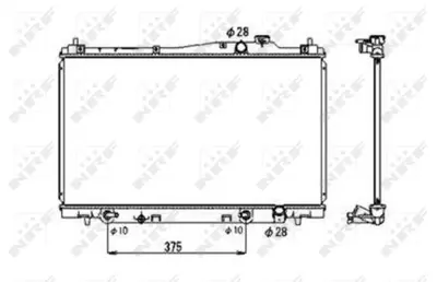 NRF 53678 Honda Stream 1.7 01-Radiator 19010PSA901