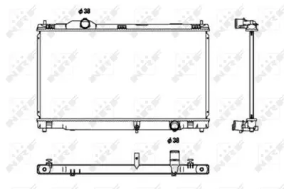 NRF 53680 Lexus Is 2.5 06-Radiator 