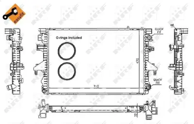 NRF 53795 Motor Su Radyatoru Vw Transporter 2.5d 03- 7H0121253J