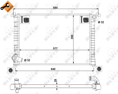 NRF 53807 Motor Su Radyatoru Mını R50 R53 01>06 R52 04>08 7509714