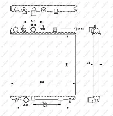 NRF 53837 Motor Su Radyatoru 207-208-C3-Ds3 1.4 06> 1330W9
