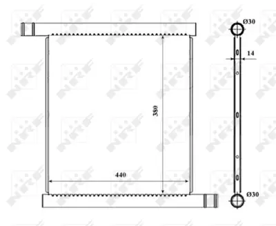 NRF 53857 Smart Fortwo 1.0 07-Radiator 