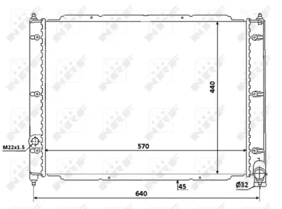 NRF 53944 Vw Caravelle 1.6d 79-Radiator 68121253E